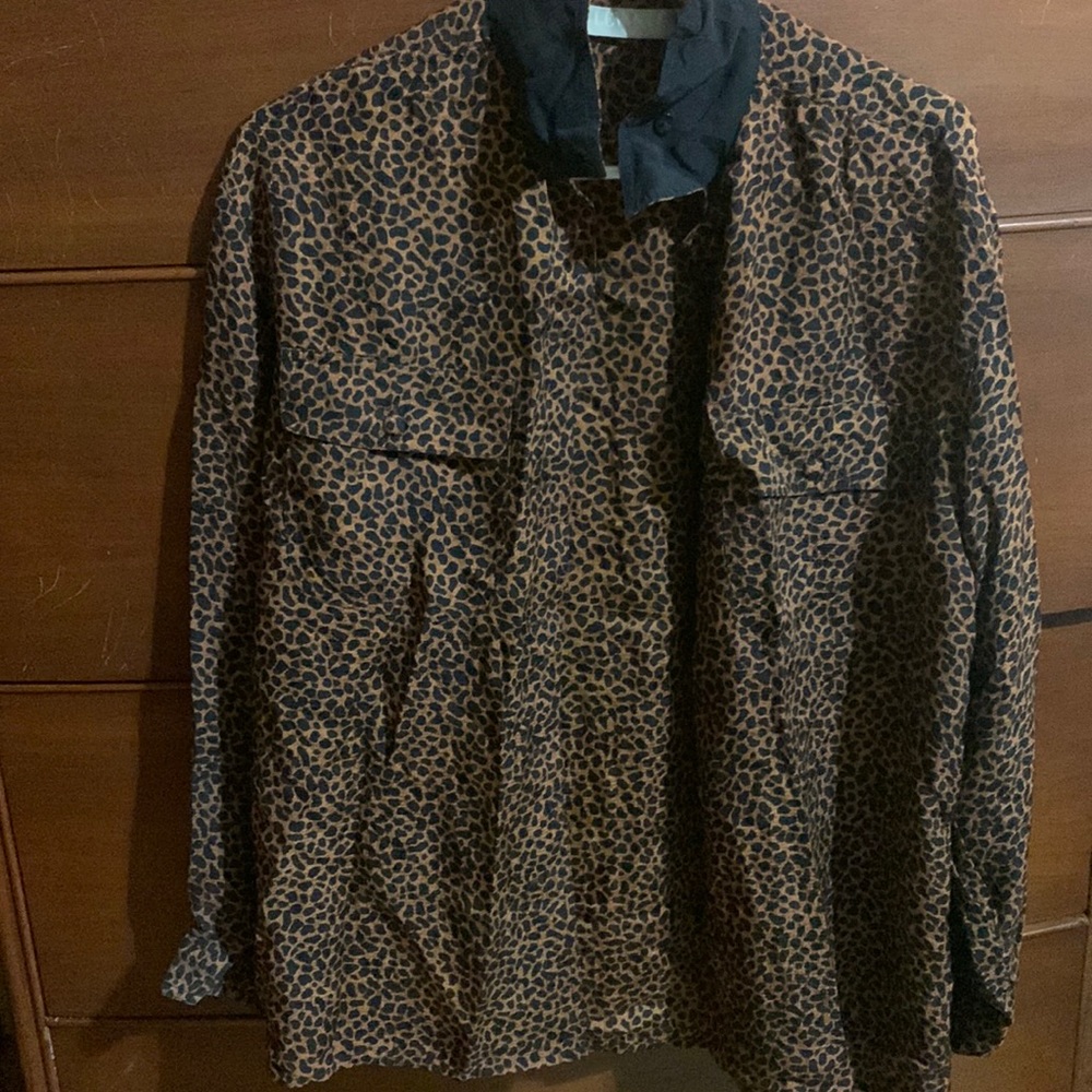 Cheetah print blouse